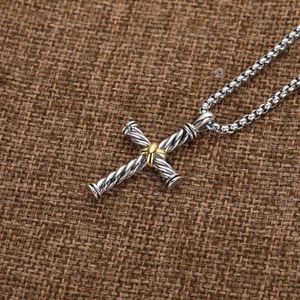 Cross Chain Women Hip ed Hop Chains Men Pendant Diamond X Necklaces Fashion Line Retro Necklace209c