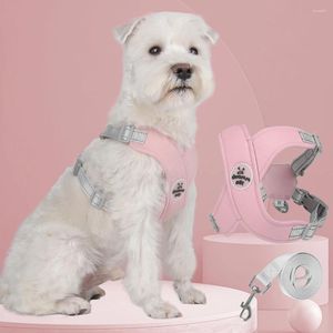 Dog Apparel X-shaped Cartoon Chest Strap Breast Protection Reflective Lightweight Vest Suit Fresh Accessories