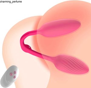 Vibratör prostat stimülatör silikon çift yapay penis uzaktan kumandalı çift yapay penis 10 titreşim külotu titreşimli atlama yumurtası kadınlar için