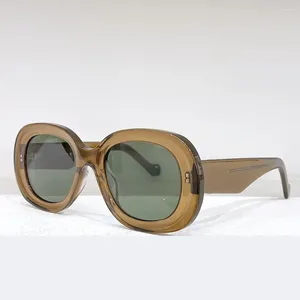 Óculos de sol mulheres adoram marca de moda design clássico retro acetato de quadro homem negócios de alta qualidade os óculos polarizados