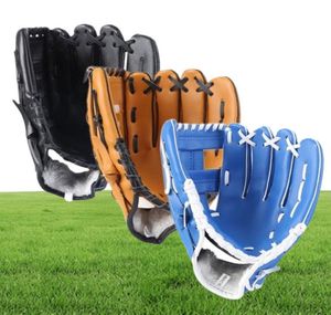 في الهواء الطلق الرياضة ثلاثة ألوان لعبة البيسبول قفازات الكرة اللينة الحجم 105115125 اليد اليسر