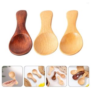 Coffee Scoops Mini Wooden Kitchen Household Salt Tea Supplies Tiny Seasoning Small