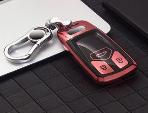 TPU Car Key Cover For A5 Q7 S4 S5 A4 B9 A4L 4m TT TTS RS 8S Smart Keychain Case shell bags Accessories2545505
