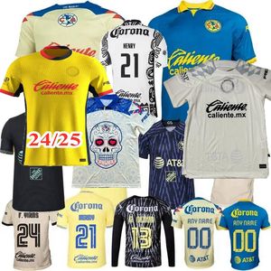 3XL 4XL Liga MX Club Amerika Futbol Formaları 2024 2025 R.Martinez J.Quinones D.Valdes G.ochoa Giovani Fidalgo M.Layun A.zendejas 21 22 23 24 25 25