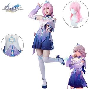 Costumi anime 7 ° marzo Honkai Cosplay Honkai Star Rail 7th March Cosplay Come parrucca set completo set anime sallivante Carnival Party Clothes Y240422