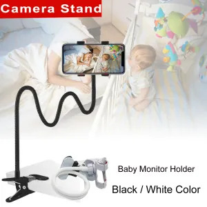 Monitore Kamerahalter Ständer Multifunktionsuniversaler Betthalterung 60 cm einstellbare lange Armhalterung für Babyphone Wandkamera -Halterung
