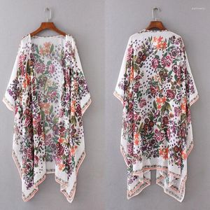 Kadın Hoodies Gevşek Şal Kimono Uzun üst örtbas Bluz