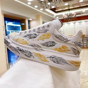 Casual Schuhe handgefertigtes Männerkalb Leder Unisex Plattform Sneaker Handmaint erhöhte flache Loafer Frauen Übergröße Schuh