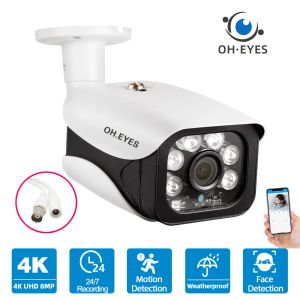 Lens 4K Analog CCTV Kamera Açık Mekan Su Geçirmez Yüz Algılama 5MP Güvenlik Video Gözetim Kamerası AHD DVR Hareket Sensörü ile