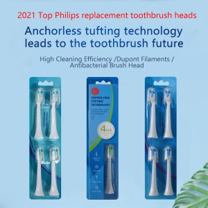 Heads 2021 Philips için Yeni Yedek Fırça Başkaları Sonicare Top Anchorless Tufting Technology Diş Fırçası Başı HX924P HX934P XH664P