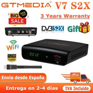 Mottagare DVBS2 GTMedia V7 S2X / V7 HD Satellitavkodare 1080p DVBS2 Uppgraderad av GTMedia V7S HD Inkludera USB WiFi GTMedia V7S2X ingen app