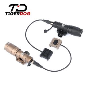 Escopos SF Metal M300 M300A Mini Scout Light Light Modbutton Pressão Remoto Switch Arma Lanterna Tocha Rifle Luz de Rifle