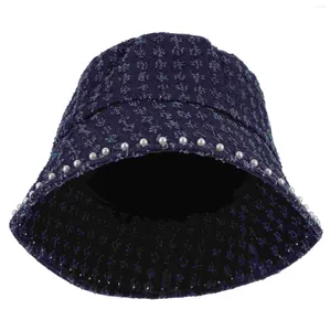 Beretti Versione coreana Cappello da pescatore da uomo Donne Ladies Bonnets per tappi da viaggio per secchi di denim