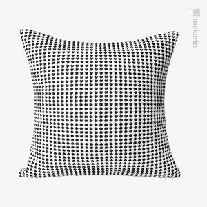 Cuscino Design originale nordico in pelle in pelle in bianco e nero s decorazioni per la casa fodera decorativa di lusso per divano