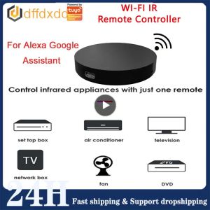 Kontroll Tuya WiFi IR Remote Control Air Conditioner TV Intelligent Home Remote Controller för Alexa Home Assistant Smart Remote Control