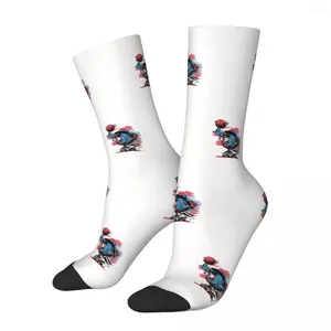 Herrensocken Retro cooler Graffiti -Stil Art Unisex Hip Hop Nahtloses gedrucktes Happy Crew Socken Geschenk