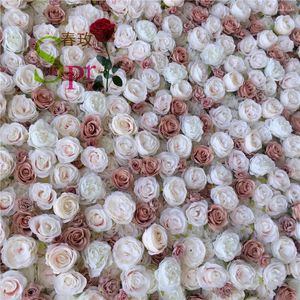 Dekorative Blumen Sprmazes Roll -up -Hintergrund rosa Wandblumendekoration für Hochzeit