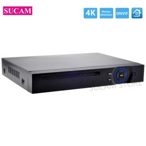 Objektiv 4K 8MP Netzwerk Video -Rekorder 8ch 16Ch 32ch NVR Home Überwachung IP -Kamera Onvif Xmeye App Recorder für 2MP 5MP 8MP IP -Kameras
