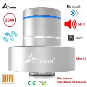 Сабвуфер adin 26w -резонанс большой динамик Bluetooth Music Bass Беспроводной сабвуфер металл портативные динамики колонка для телефона для телефона