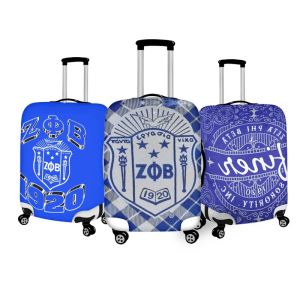 Tillbehör TwoheartsGirl Zeta Phi Beta Mönster Bagage Cover Stretch Surutce Cover Protector Zipper Applicera på 18''32 