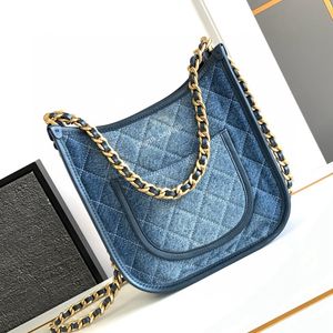 10A Top-Level Replication Designer-Tasche 23 cm Denim Crossbody Bag Handbags Luxus-Ketten-Umhängetasche Abendbeutel mit Kiste kostenlos Versand CH016