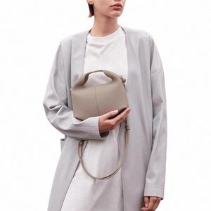 female Niche Premium Single Shoulder Crossbody Tote Cloudy Bag Genuine Leather Dumpling Bento Bag Lunchbox Bag Female V4rE#