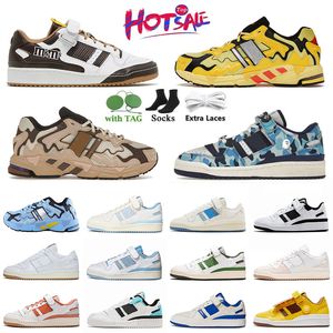 Designerskie buty zwykłe Retros Bad Bunny Forum Niski X Męskie Triple Black Outdoor Kobiety biegowe Róż Brąz Brown do szkoły szarych tenisowych trenerów trampki 36-45