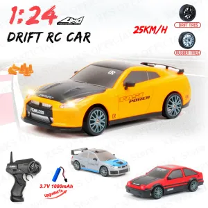 Car 1/24 RC Car AE86 GTR Subaru Model 2.4G Remote Control 4WD Off Road High Speed RC Drift Racing Electric Car Toy Gift for Children