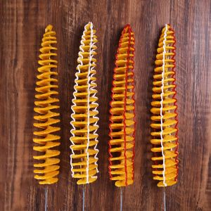 Processors Simulation food model Fake potato spiral samples tornado potato props Dummy whirlwind Twist potato tower model for display