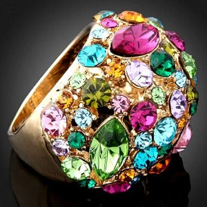 Band lyxiga smyckesdesign vintage ringar för kvinnor estetisk bröllopsring mode tillbehör par ring kristallsmycken