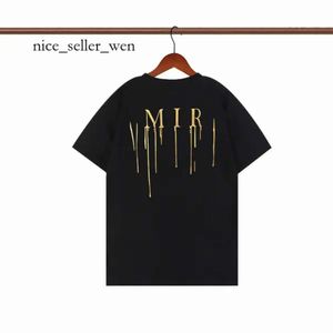 Amirir koszulka Amiis Top Quality Designer Mens T-SHIRTS Modna Moda T-shirt Bawełny Casual Tees krótki rękaw Hip Hop H2Y Streetwear Luxury Tshirts Rozmiar S-2xl 893