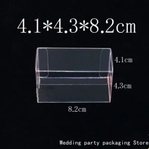 車8.2x4.3x4.1cm PVC Clear Matchbox Tomy Toy Car Model 1/64 Tomica Hot Wheels Dust Proof Display Protection Box 50/100pcs 3x4x8.2