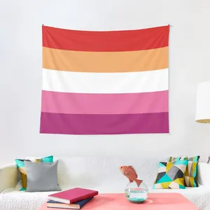 Taquestres LGBT - Uma bandeira de orgulho lésbica Quarto de Decoração de Tapestry Christmas 2024