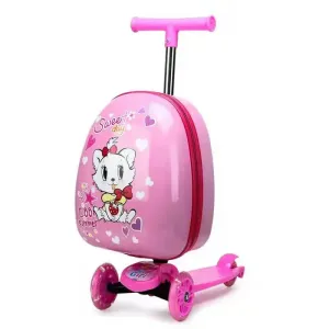 Багаж новый детский скутер чемодан мультфильм Cute Trolley Luggage Bag с колесами путешествовать чемодан для мальчиков и девочек.