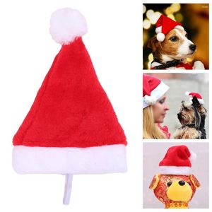 Odzież dla psów 10pcs Christmas Pet Cat Santa Hat Mini Claus Cap Costume Ornaments Cosplay Props Materiały