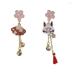 Kolczyki stadnorskie 2024 Fashion Flower Cartoon Animal Ear Studs for Women Cute Vintage Biżuteria Lucky Bell Prezenty Miłośnicy rodziny