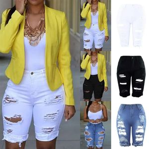 Women Denim Shorts Summer Destroyed Hole Jeans Fashion Casual Pants Short for Woman Pantalones Cortos Ripped Femme Ropa Mujer 240420