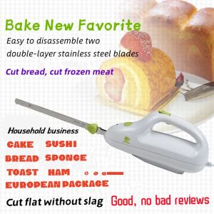 Makers europejski standardowy/amerykański standardowy elektryczny mrożony nóż mięsny chleb i ciasto stalowe automatyczne ząbkowane elektryczne kitche