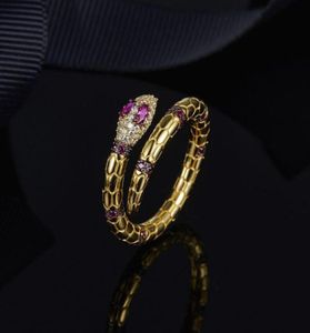 Spirit Ring Crystal Diamond Gold Series New Brand Personalty Creative Finger Ring Jewelry8508777