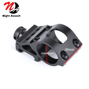 Scopes Airsoft Tactical Scope Airsoft Weapon Lamp Bracket Hunting Mount Quick Release Offset Flashlight 20mm Picatinny Rail