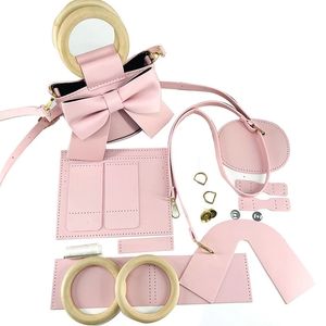 DIY Purse Bag Satchel Making Kit Pu Leather Craft Tool Set Handgjorda handväskor axelväskor Stitch Women Girls 240418