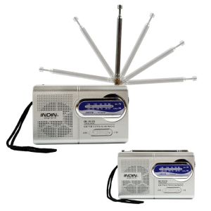 ラジオBCR119ポータブルAM / FMラジオポケットデジタルAM 87108MHz FM52160KHz高齢者向けの多機能ミニマシン