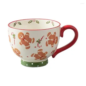 Mugs Creative Christmas Ceramic Mug Xmas Gift Coffee Cup Milk Baking Dessert Breakfast TEA