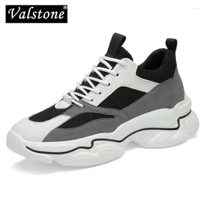 Scarpe casual Valstone da 6-8 cm uomini aumentati con scarpe da ginnastica Donne ascensore all'interno del tallone nascosto unisex altezza unisex aumentando le calzature eva suola eva