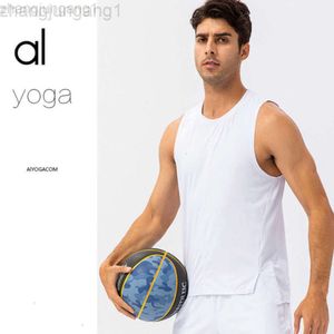 Desginer Alooo Yoga t Shirt Top Clothe Short Man Men Originsports Vest Moisture Wicking and Quick Drying Fitness Basketball Mens Loose Fitting Training Suit