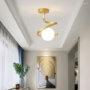 천장 조명 현대식 LED 가벼운 침실 거실 복도 현관 유리 공 실내