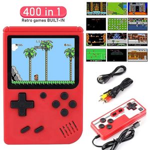 Retro Portable Mini Handheld Video Game Console 8-Bit 3,0 tum LCD Color Kids Player Inbyggda 400 spel för Kid Xmas Gift 240419