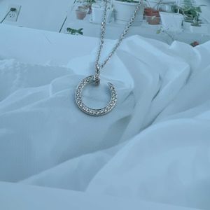 High Quality Luxury Necklace S925 sterling silver small fresh nail shaped necklace simple and versatile collarbone chain