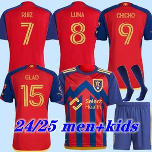 2024 Jerseys de futebol real Salt Cordova Glad MacMath Herrera Lake Camisa de futebol de futebol caseira de manga curta 2025 fãs homens Kit Kit Kreilach Wood Ruiz Meram