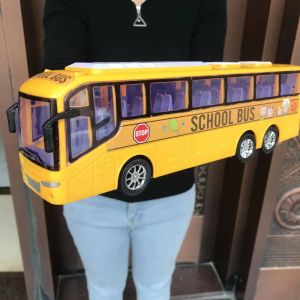 Autos Inertial Busauto Spielzeug für Kinder ziehen Auto Model Spielzeugspiel Fahrzeuge Schulbus Polizeiwagen Bildung Spielzeug für Kinder Geschenke zurück